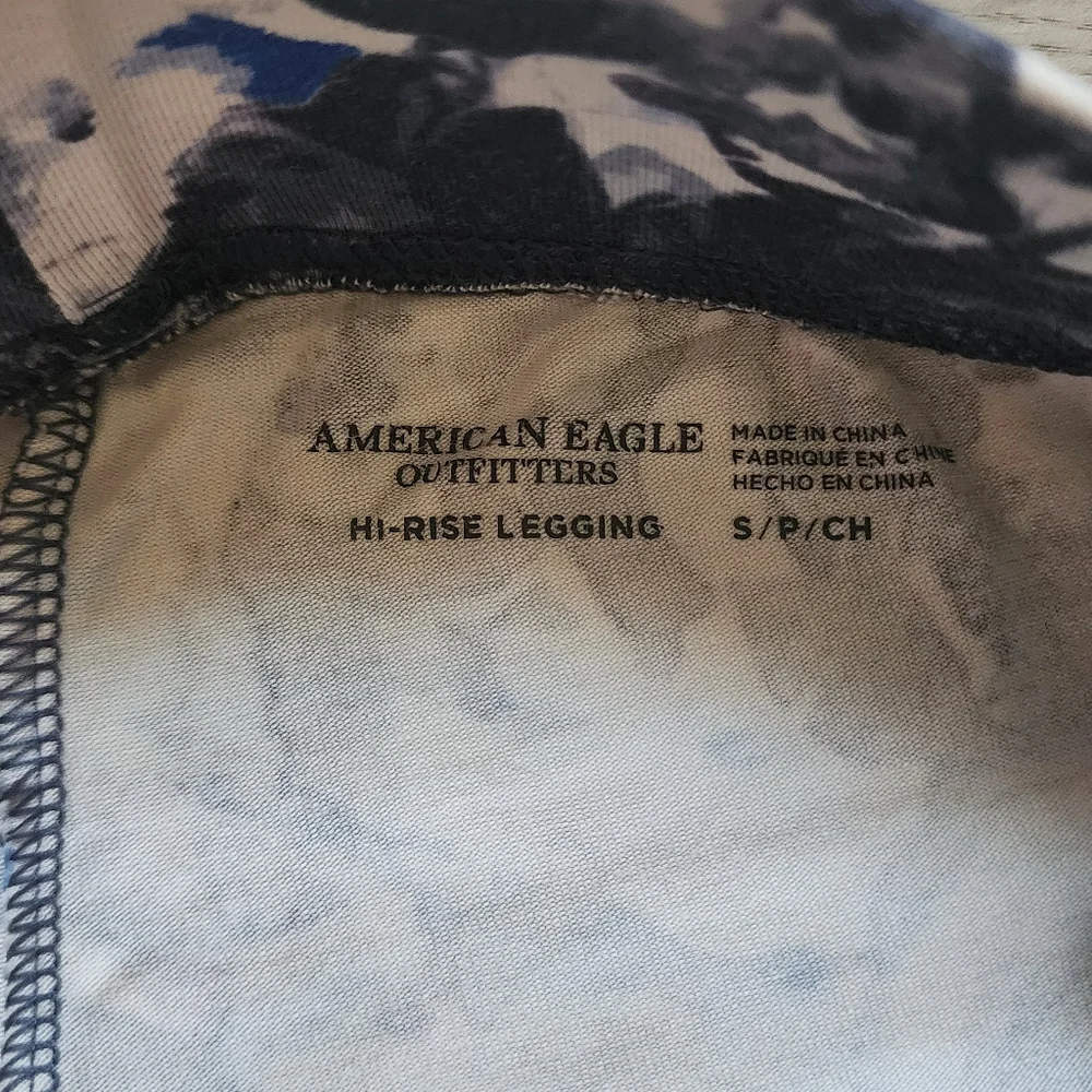 American Eagle Women's Floral Print Hi-Rise Leggings Casual Everyday Small S